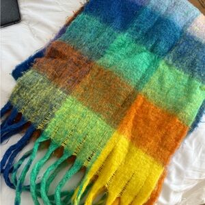 Saks Fifth Avenue Multicolor Fuzzy Scarf